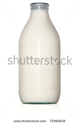 Glass Milk Jug Clip Art Silver Top Glass Milk Bottle