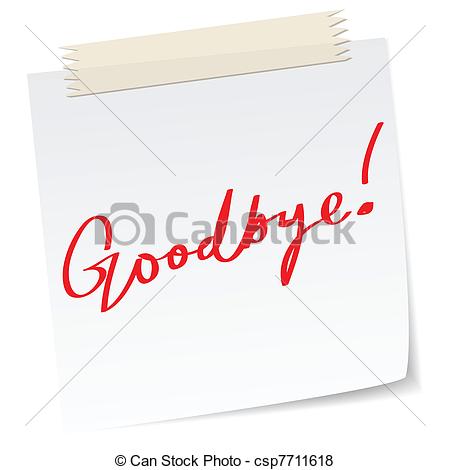 Goodbye Clip Art And Stock Illustrations  216 Goodbye Eps