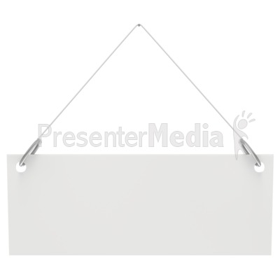 Hanging Blank Sign   Business And Finance   Great Clipart For