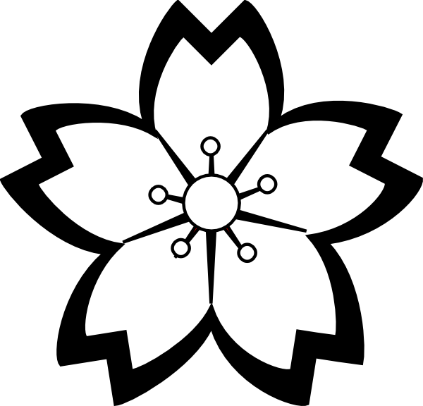Mod Flower Blossom Clip Art At Clker Com   Vector Clip Art Online