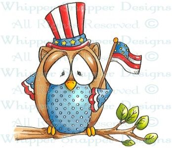 Patriotic Owl   Patriotic   Rubber Stamps   Shop