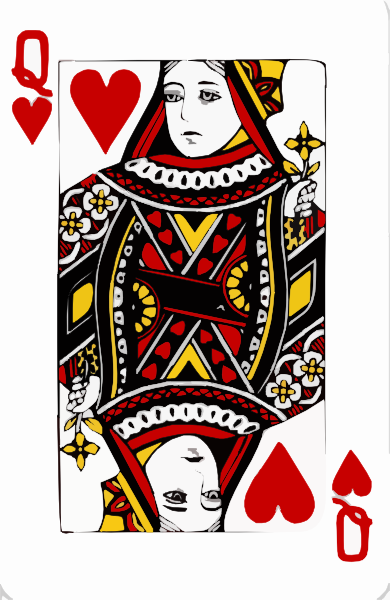 Queen Of Hearts Clip Art At Clker Com   Vector Clip Art Online