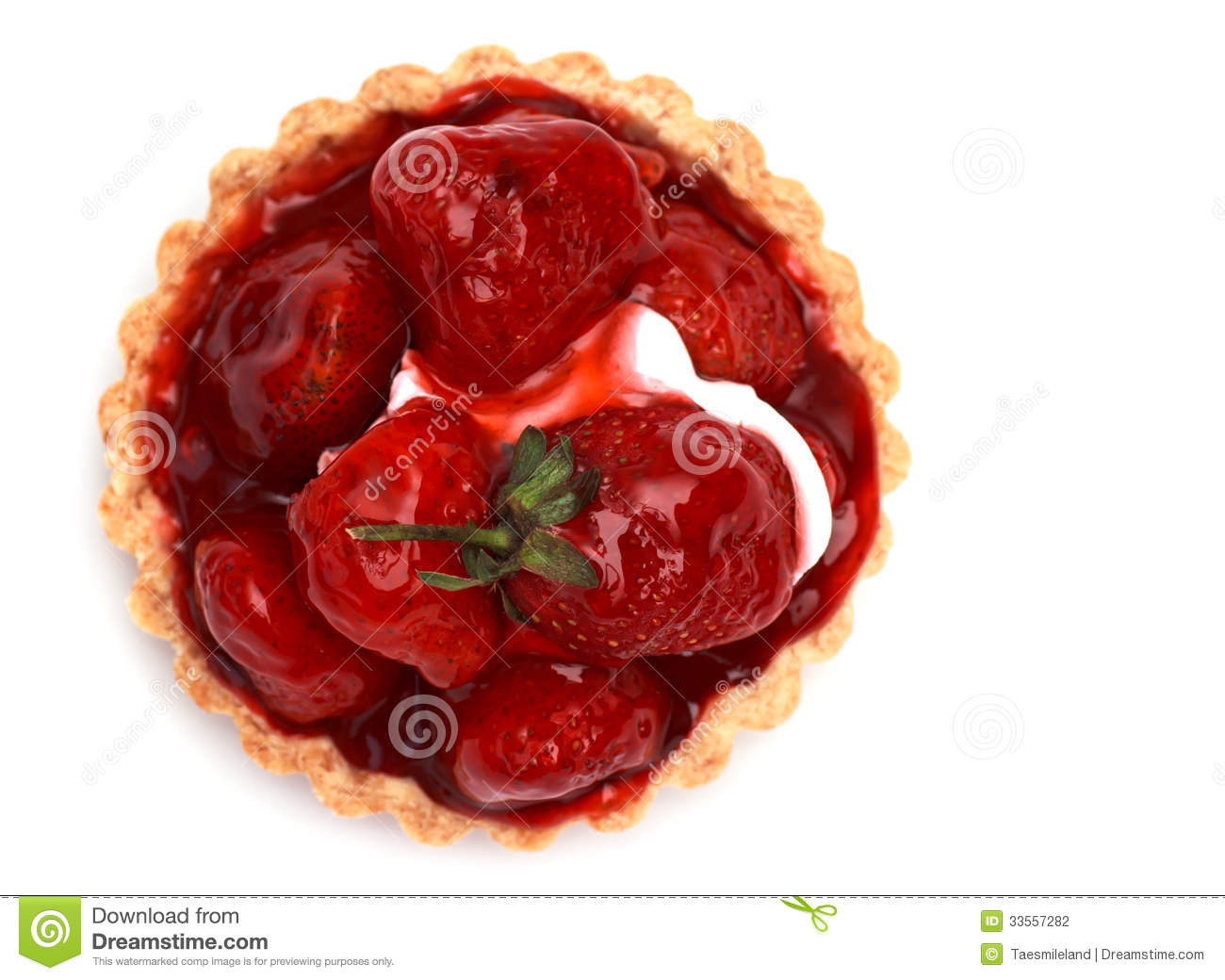 Strawberry Pie Stock Photography   Image  33557282