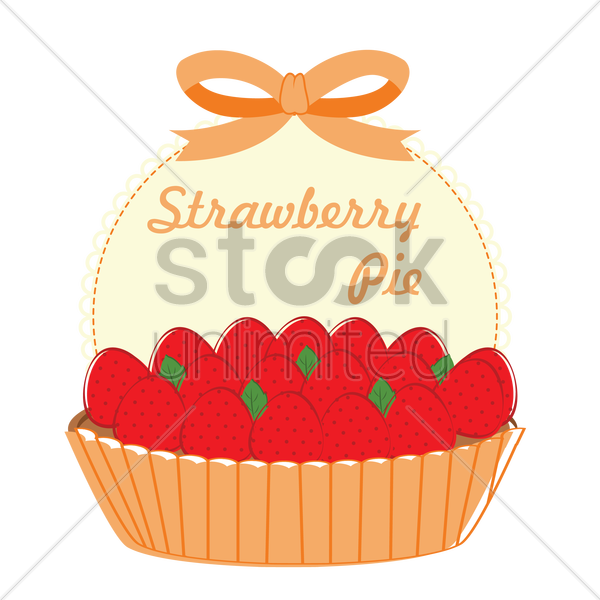 Strawberry Pie Stock Vector