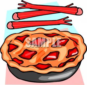 Strawberry Rhubarb Pie   Royalty Free Clipart Picture