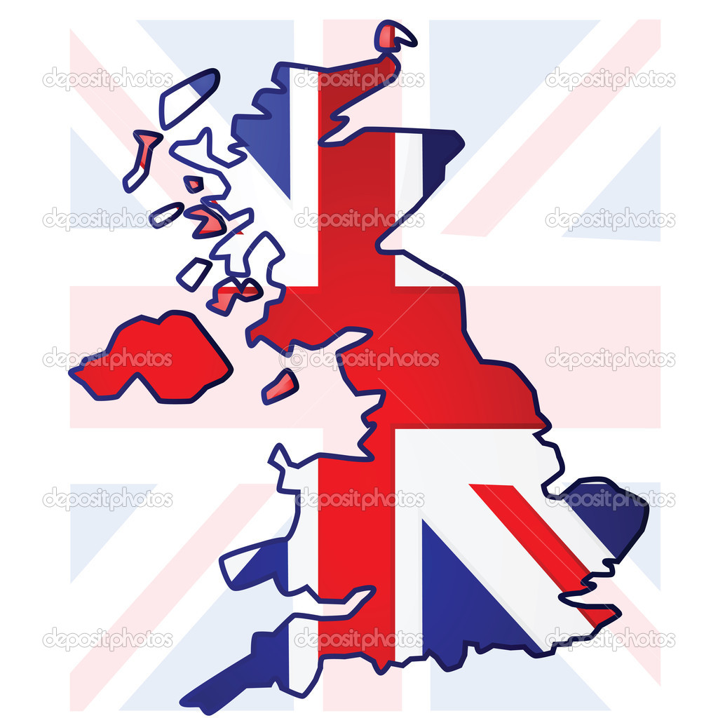 United Kingdom Map   Stock Vector   Bruno1998  3909482