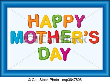 Vector   Mother S Day Message   Stock Illustration Royalty Free