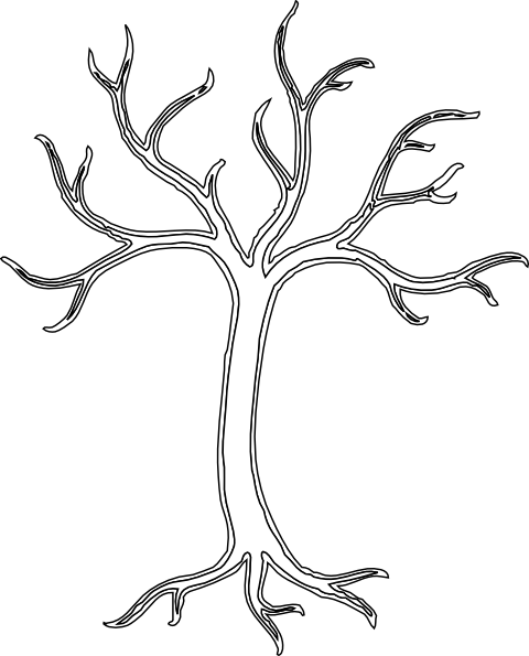 White Dead Tree Clip Art At Clker Com   Vector Clip Art Online