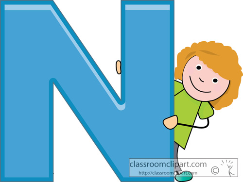 Alphabets   Children Alphabet Letter N Ga   Classroom Clipart