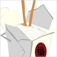 Chinese Take Out Box Clip Art
