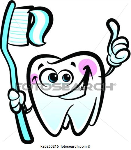 Cute Cartoon Tooth Character Making A Thumb Up Gesture While Smiling
