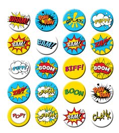 Dreaming Of Making Comic Sound Fx Style Inspirelz Buttons  With Codes