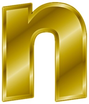 Free Gold Letter N  Clipart   Free Clipart Graphics Images And Photos