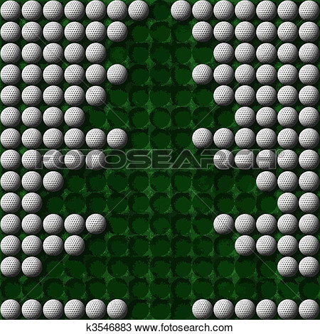 Golf Christmas Tree View Large Clip Art Graphic