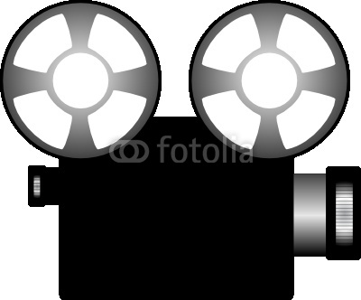 Illustration Of A Film Projector Stock Image And Royalty Free Vector