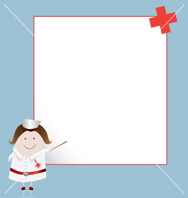 Nurse Borders And Frames Nurse And Whiteboard Vector