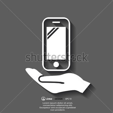 Pictograph Of Mobile Stock Vector   Clipart Me