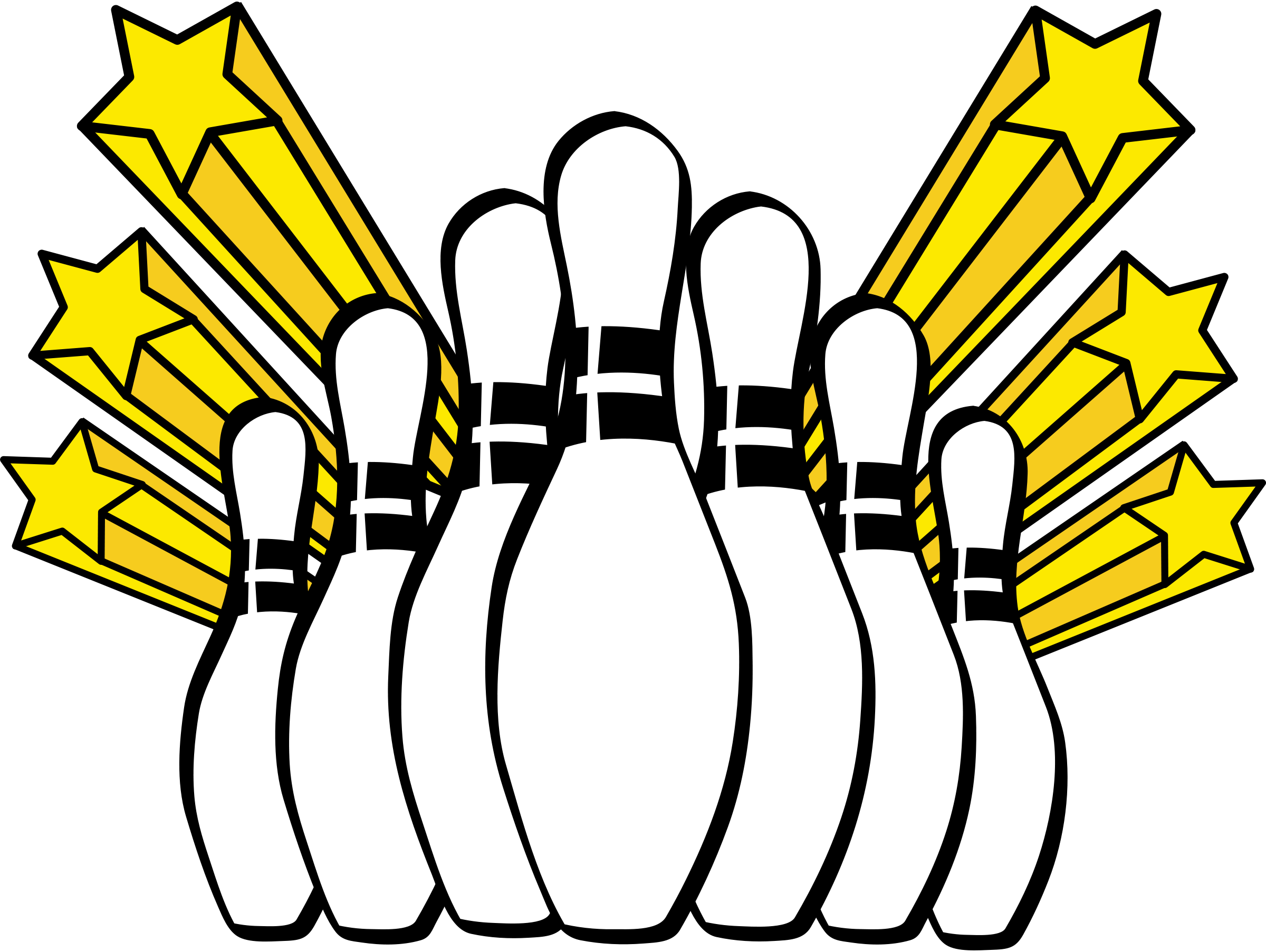 Retro Bowling Pin Clipart   Clipart Best