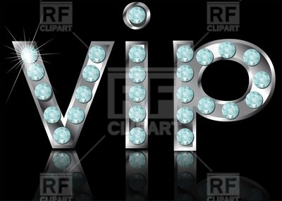 Sign Vip On Black Background Download Royalty Free Vector Clipart