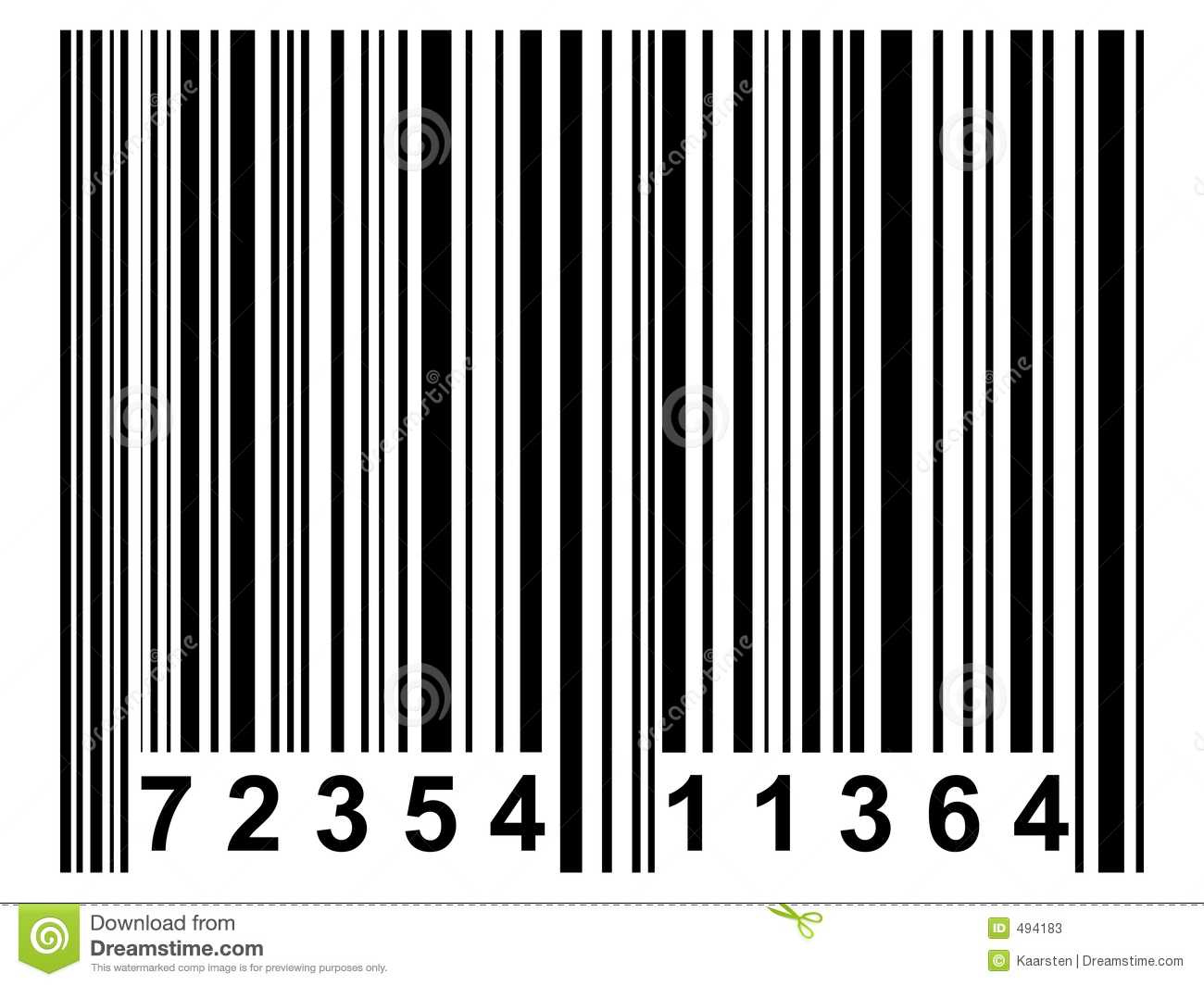 Simple Black Barcode Like It Is Used On Nearly All Products
