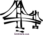 Suspension Bridge Clipart Bridges Vector Clip Art