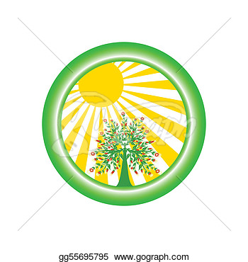 Vector Illustration Of Environmental Logo   Stock Clipart Gg55695795