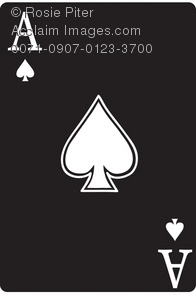Ace Of Spades Playing Card Clipart   Ace Of Spades Playing Card Stock