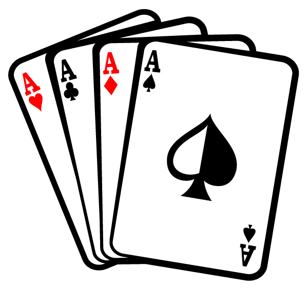 Aces Poker Playing Cards Vector Free   Download Free Vector Art
