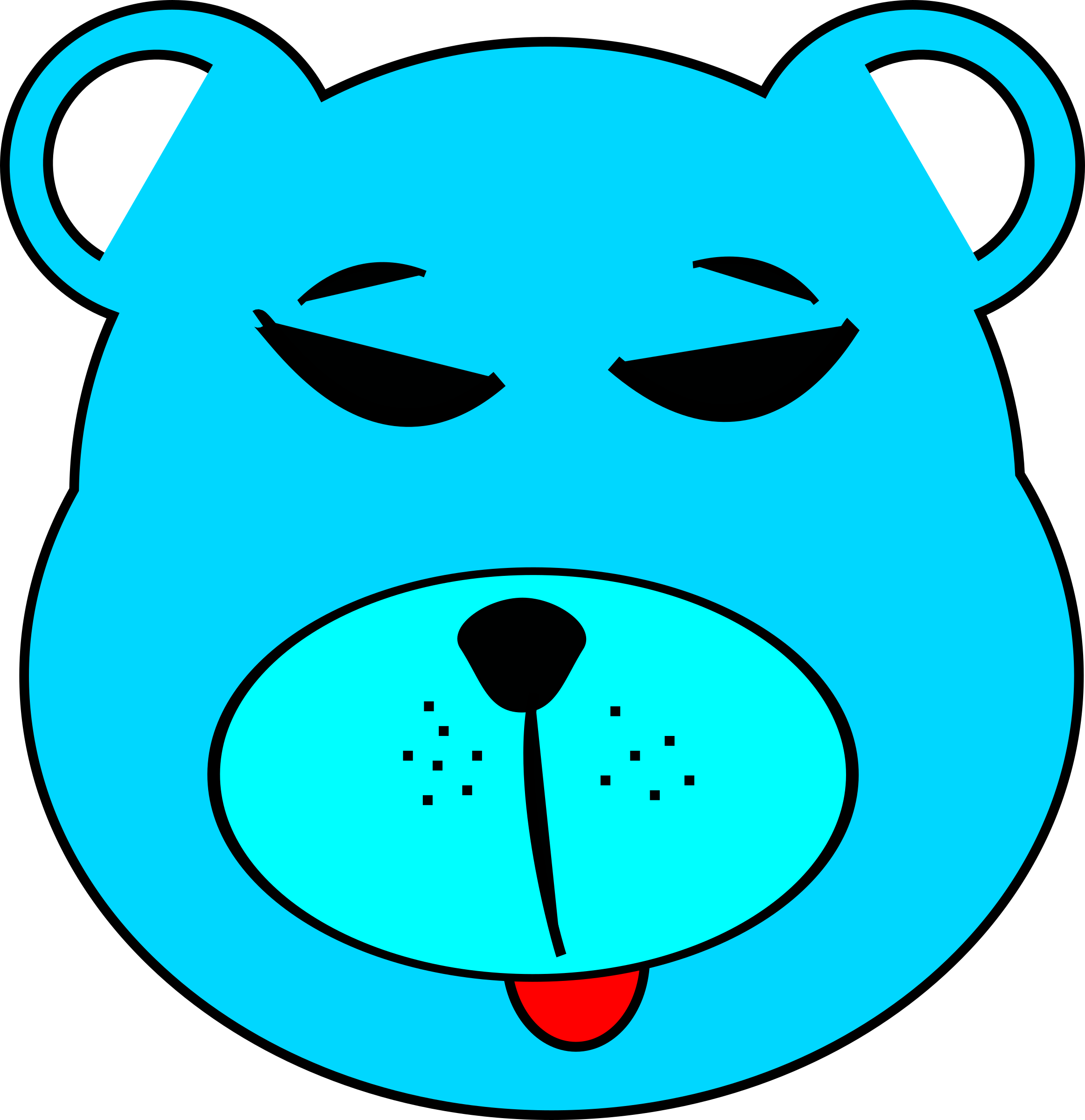Blue Bear By Newtonguarinof