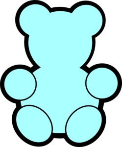 Blue Teddy Bear Clip Art At Clker Com   Vector Clip Art Online