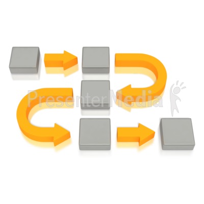 Business Diagram Curved Arrows Blocks Presentation Clipart