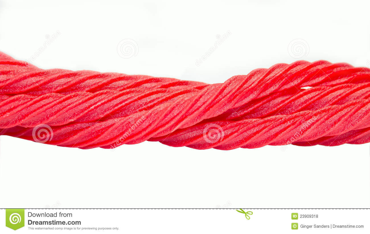 Candy Red Licorice Twisted Stripes Royalty Free Stock Photos   Image    