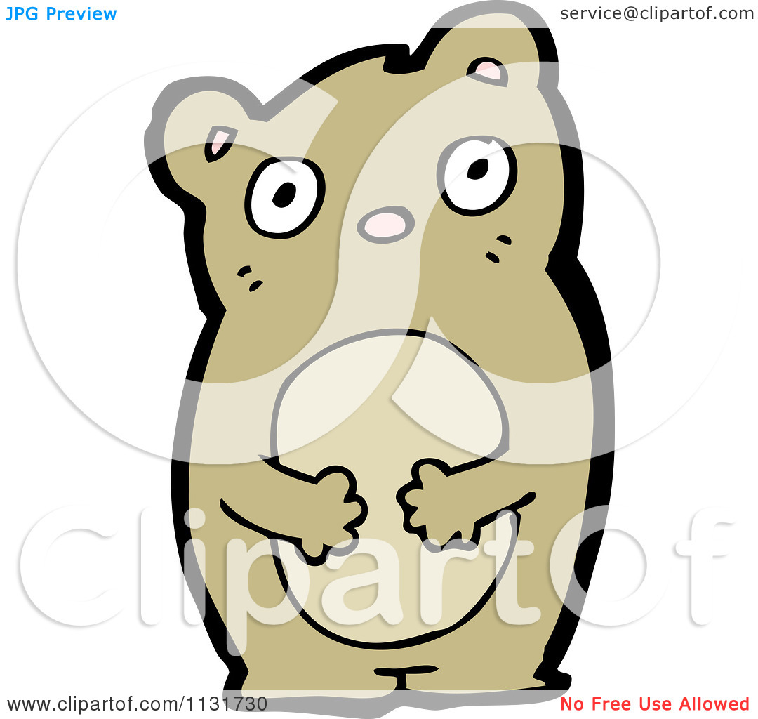 Cartoon Of A Cute Brown Bear 4   Royalty Free Vector Clipart By
