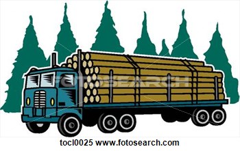 Clipart   Log Truck  Fotosearch   Search Clipart Illustration Posters