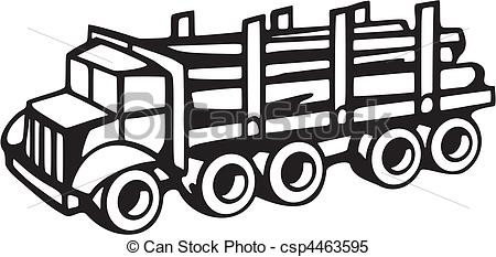 Clipart Vector Of Forestry Vechicles Csp4463595   Search Clip Art