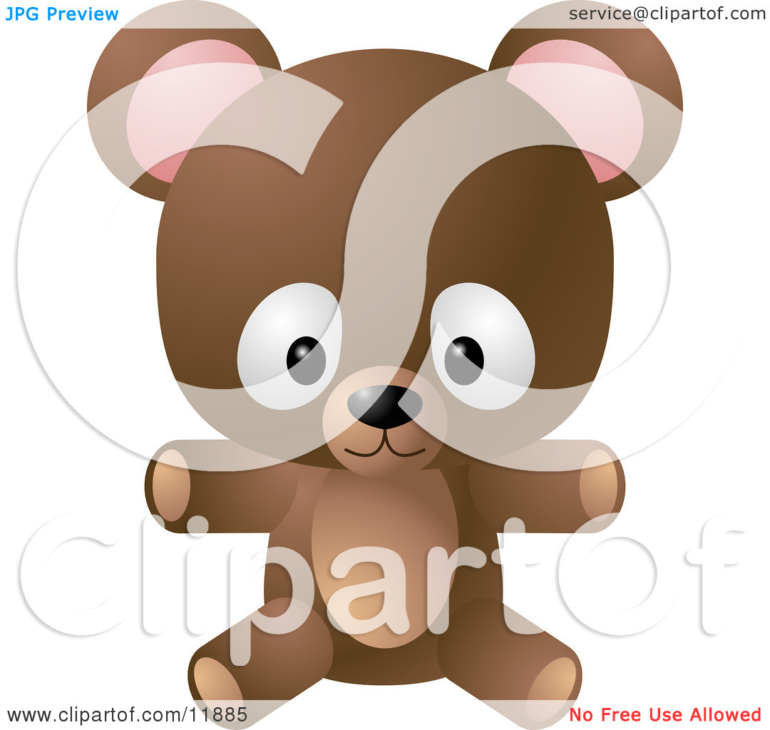 Cute Little Brown Teddy Bear Toy Clipart Illustration By Geo Images