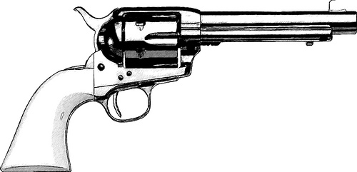 Displaying  15  Gallery Images For Western Revolver Drawing   