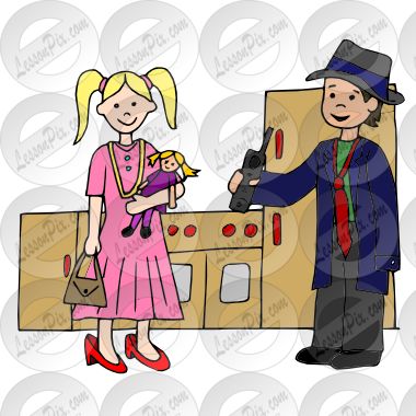 Dramatic Play Clip Art   Dress Up Picture For Classroom   Therapy Use