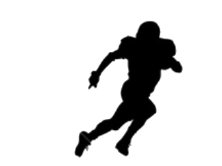Football Player Running Silhouette Football Silhouette Png