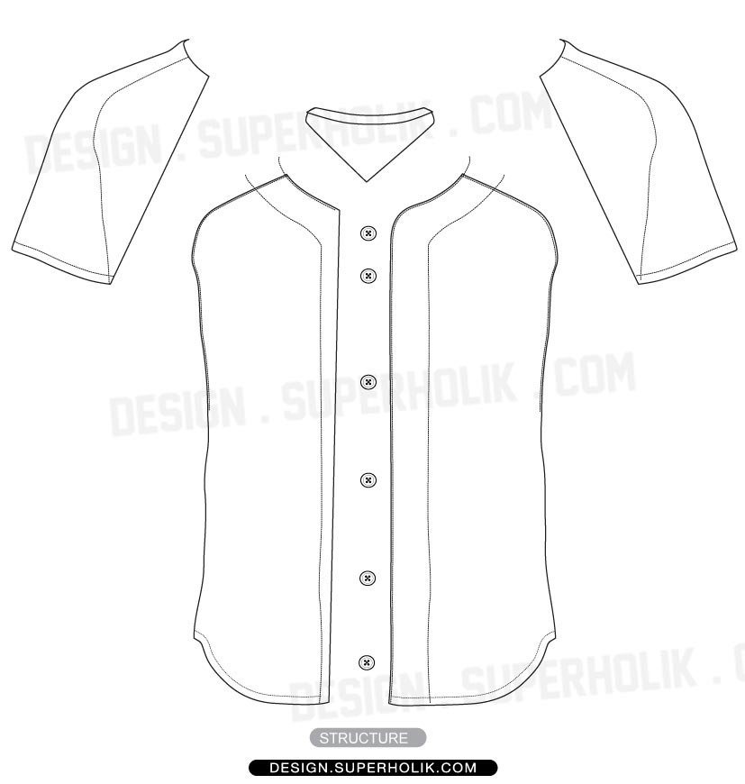     Jersey Template   Fashion Vector Body Form Sketch Clip Art