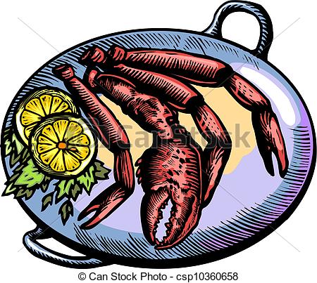 Of A Serving Of Crab Legs Dinner Csp10360658   Search Clipart