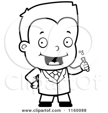 Scientist Clipart Free Black And White Science Clipart Black