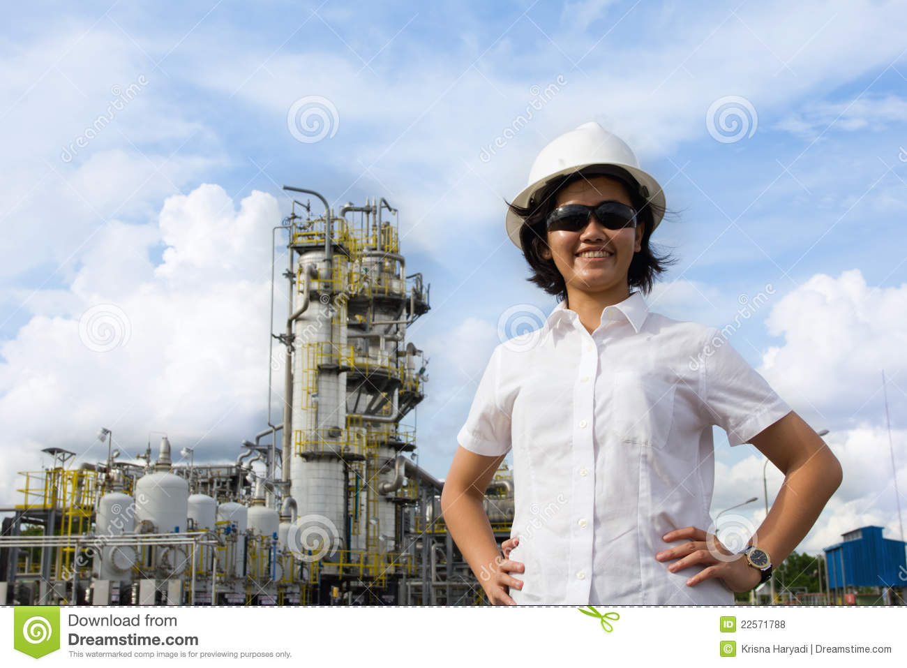 Smiling Young Female Engineer  Royalty Free Stock Photos   Image    