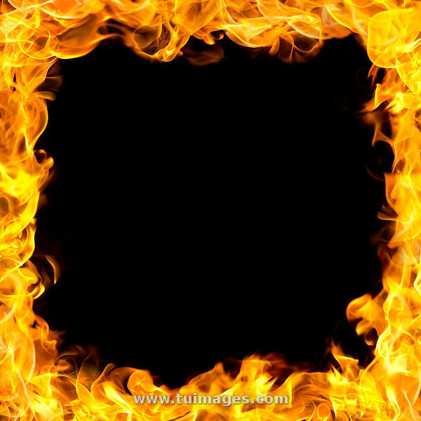 Stock Images Fire Border With Flames Stock Photos