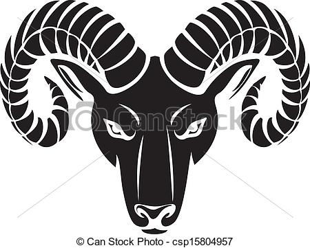 Clipart Vector Of Head Of The Ram Ram Head Csp15804957   Search Clip