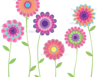 First Day Of Spring Clipart Pink Flowers Spring Flowers