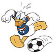 Football Clipart  Disney Cartoon Character Mickey Mouse Is A Football