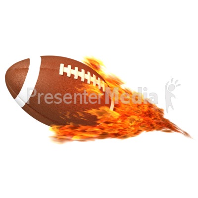 Football Flaming   Presentation Clipart   Great Clipart For