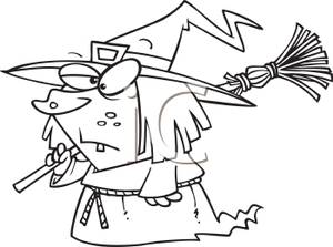 Halloween Witch Clipart Black And White Black And White Witch
