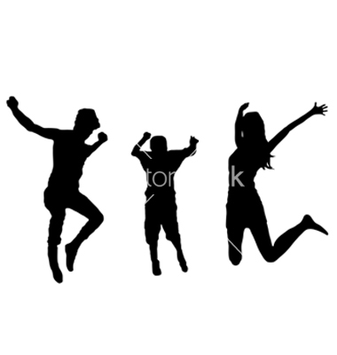 Jumping Family Silhouette Vector Art   Download Man Vectors   801790